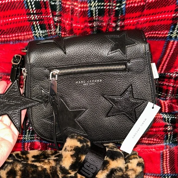 Rare Amazing New nwt Marc Jacob’s flap clip on shoulder strap Star fob S… - Picture 5 of 12